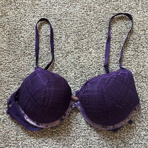 Victoria’s Secret — purple push-up lace bra